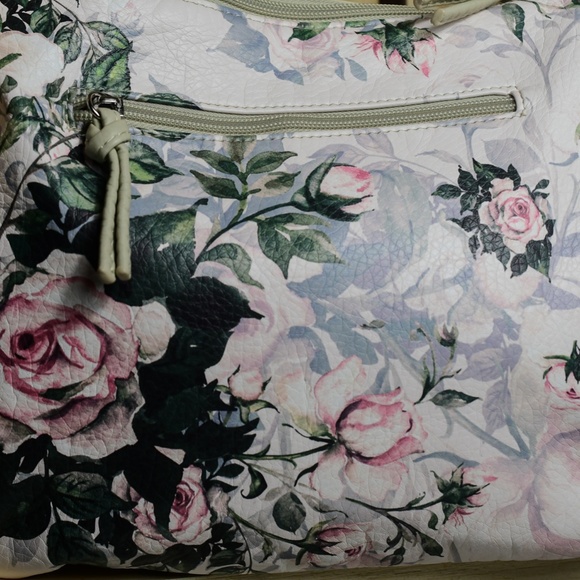 Pink and Green Handbag - Pink and Green Bag - Floral Shoulder Bag - WOW! - Picture 4 of 6